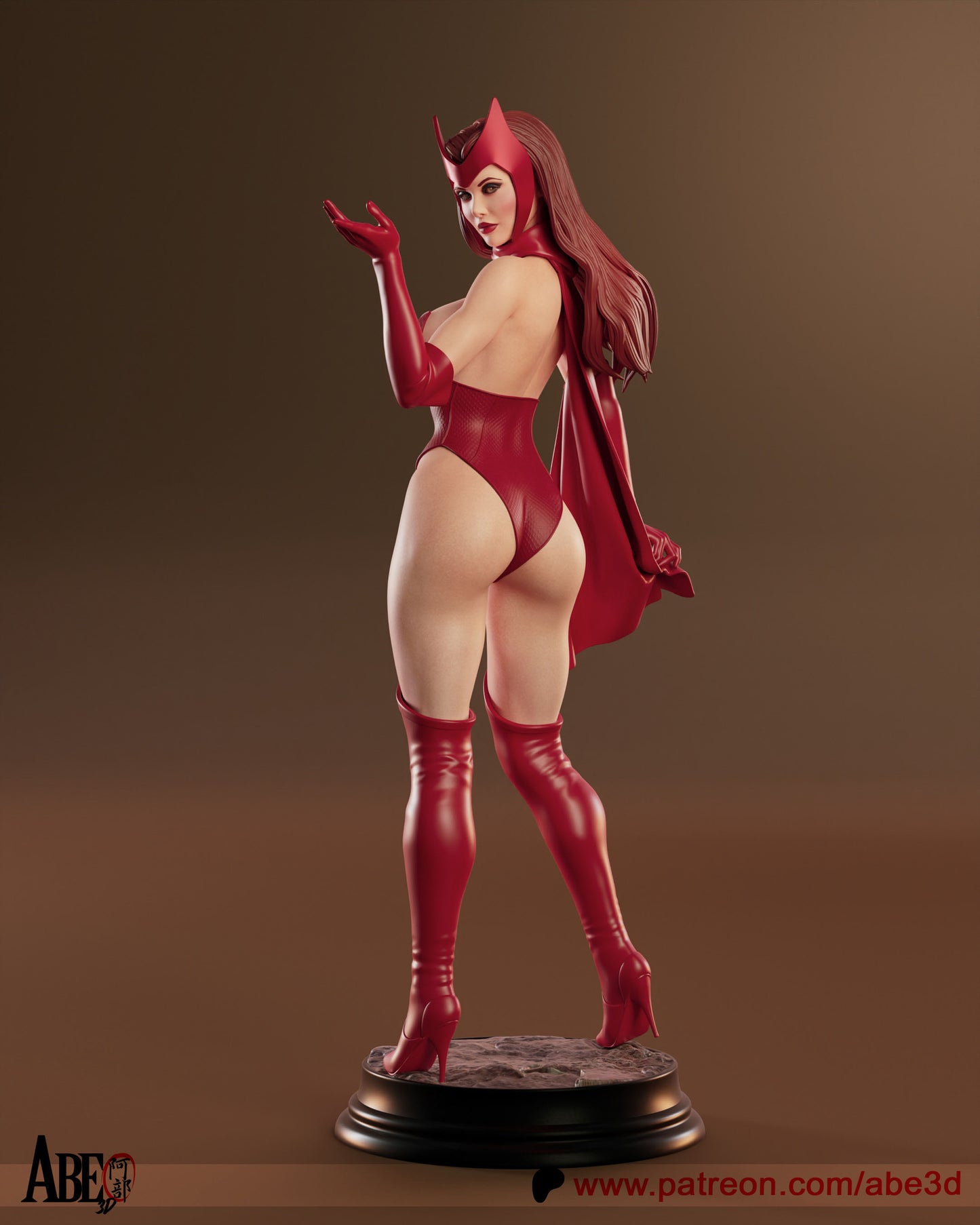 Scarlet Witch Statue 3D-Printed Kit