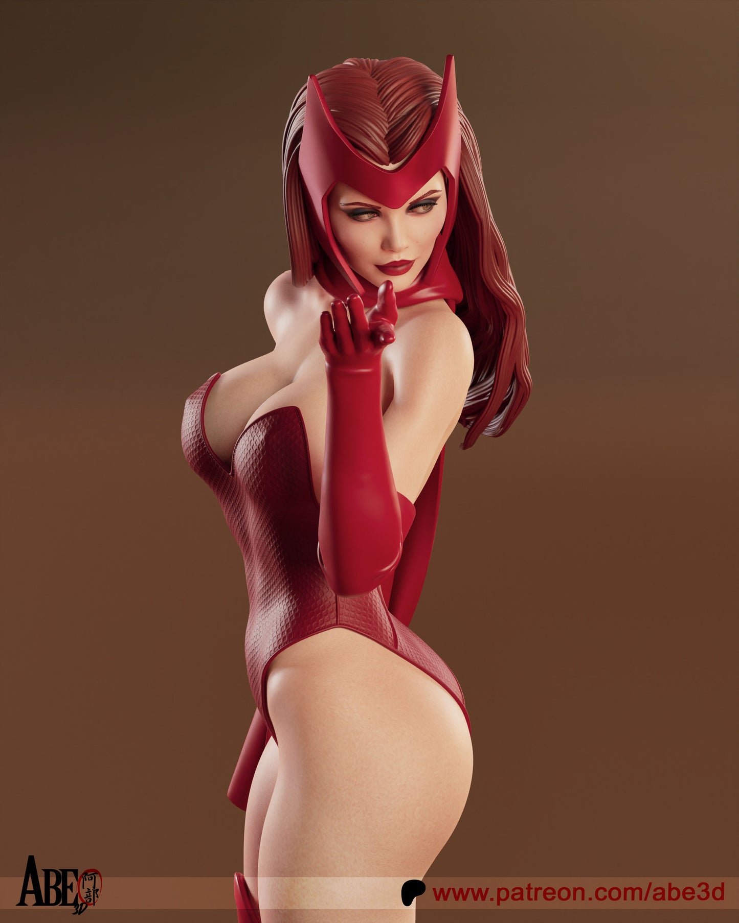 Scarlet Witch Statue 3D-Printed Kit