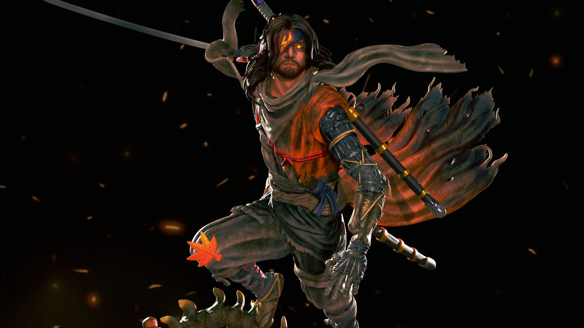 Sekiro Statue 3D-Printed Kit
