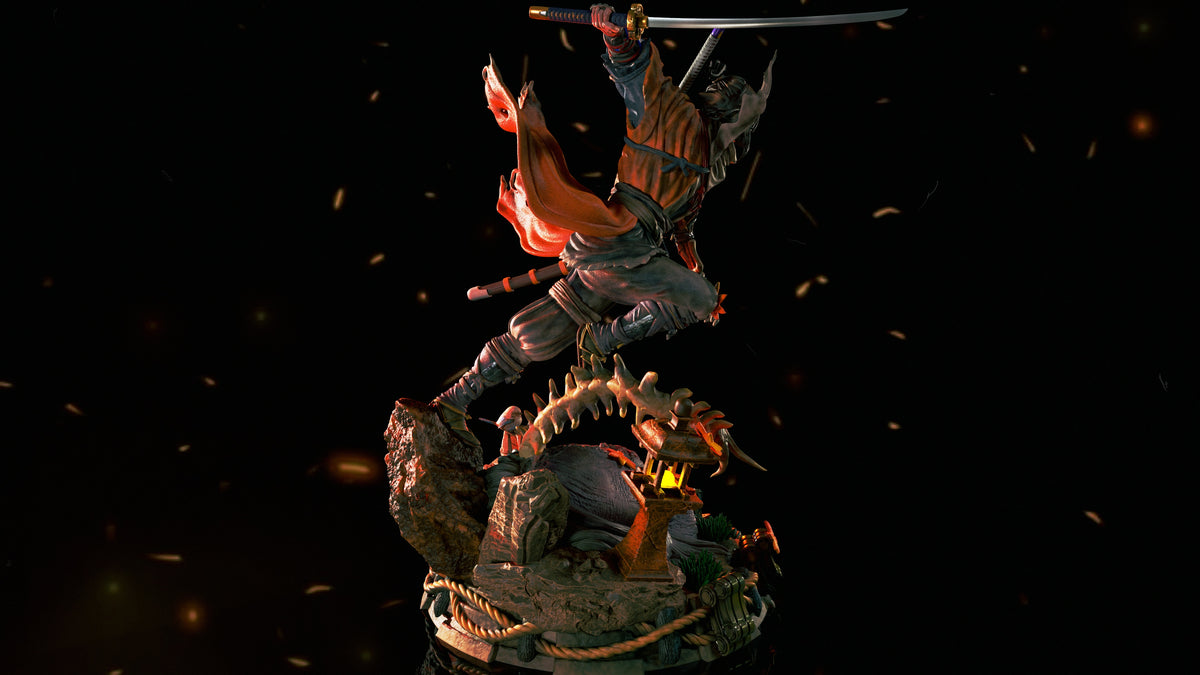 Sekiro Statue 3D-Printed Kit