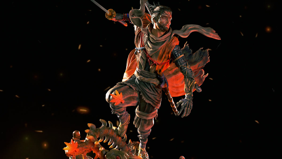 Sekiro Statue 3D-Printed Kit