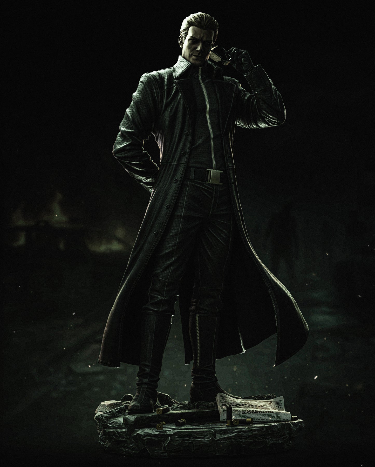 Albert Wesker Statue 3D-Printed Kit