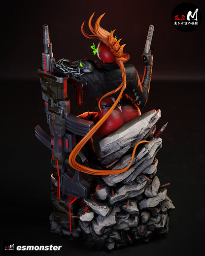 She-Spawn Statue 3D-Printed Kit