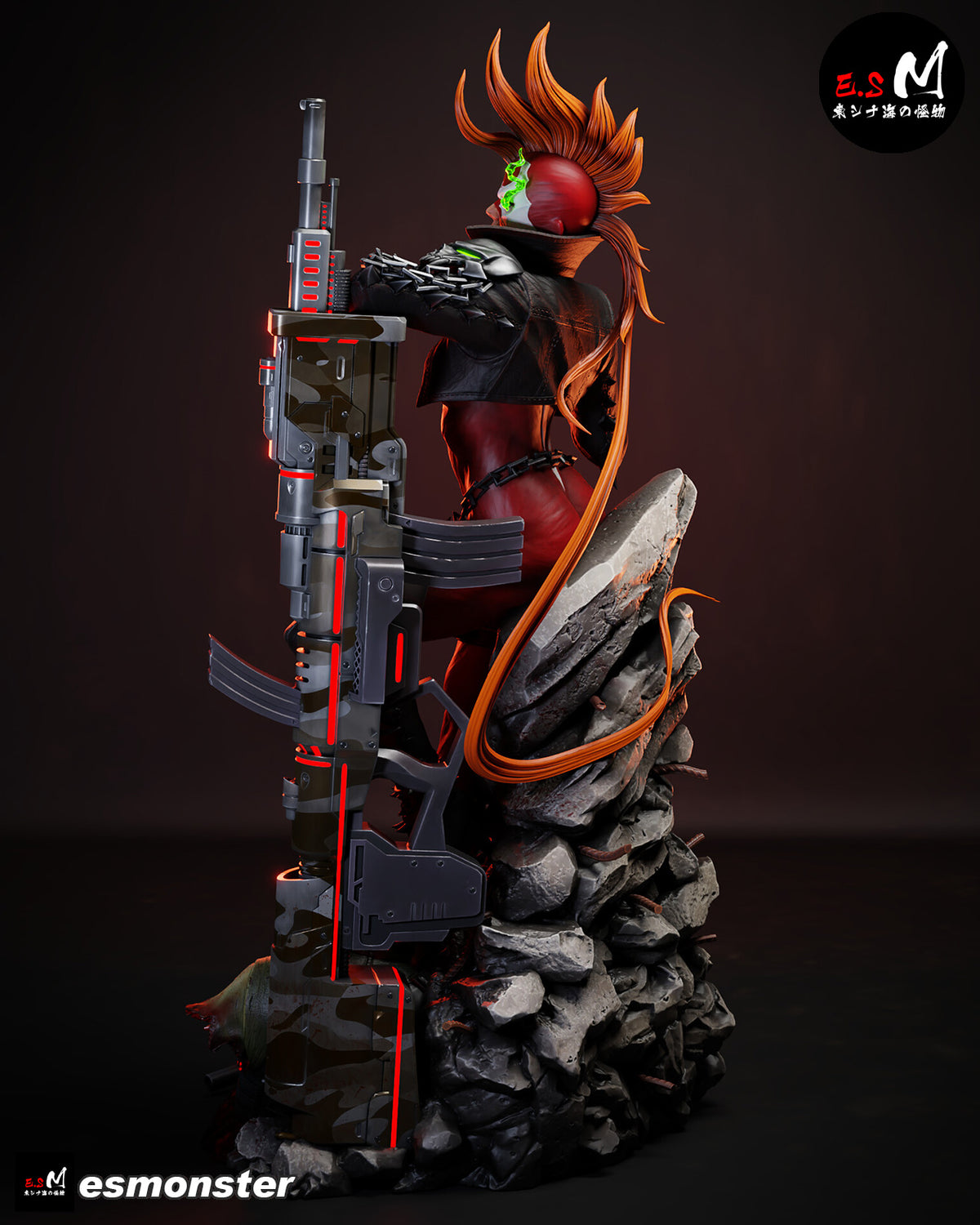 She-Spawn Statue 3D-Printed Kit