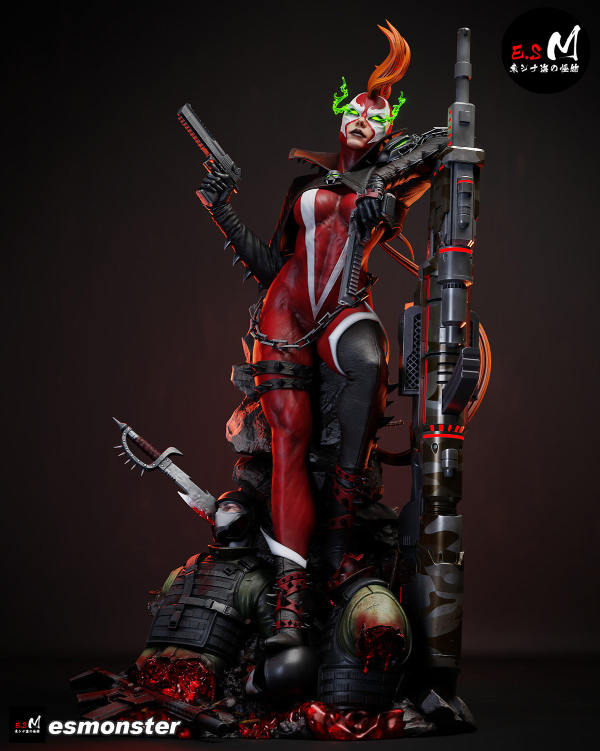 She-Spawn Statue 3D-Printed Kit