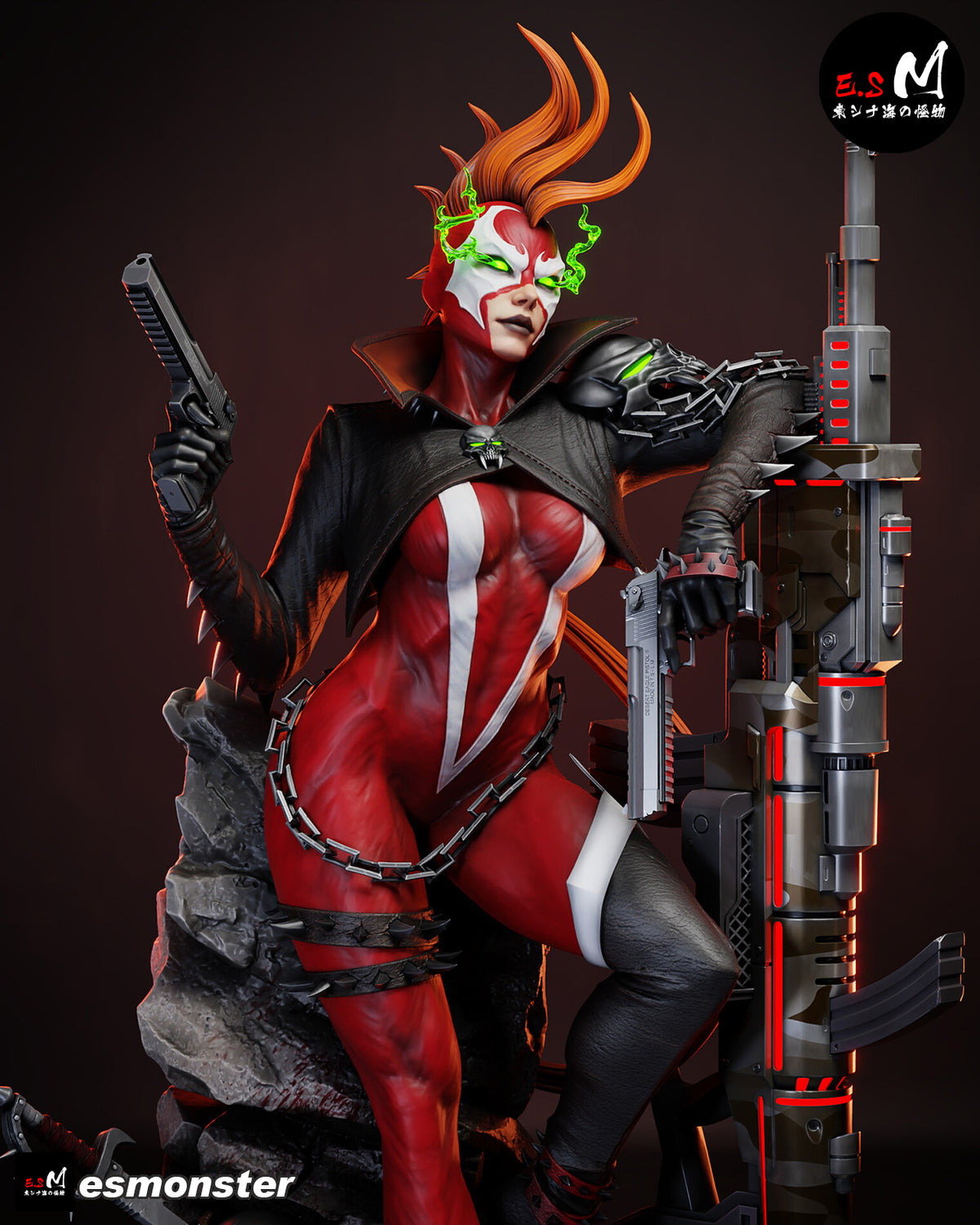 She-Spawn Statue 3D-Printed Kit