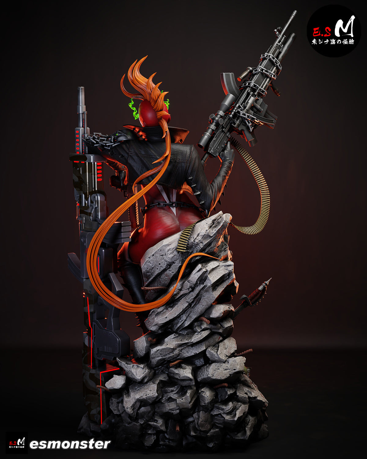 She-Spawn Statue 3D-Printed Kit