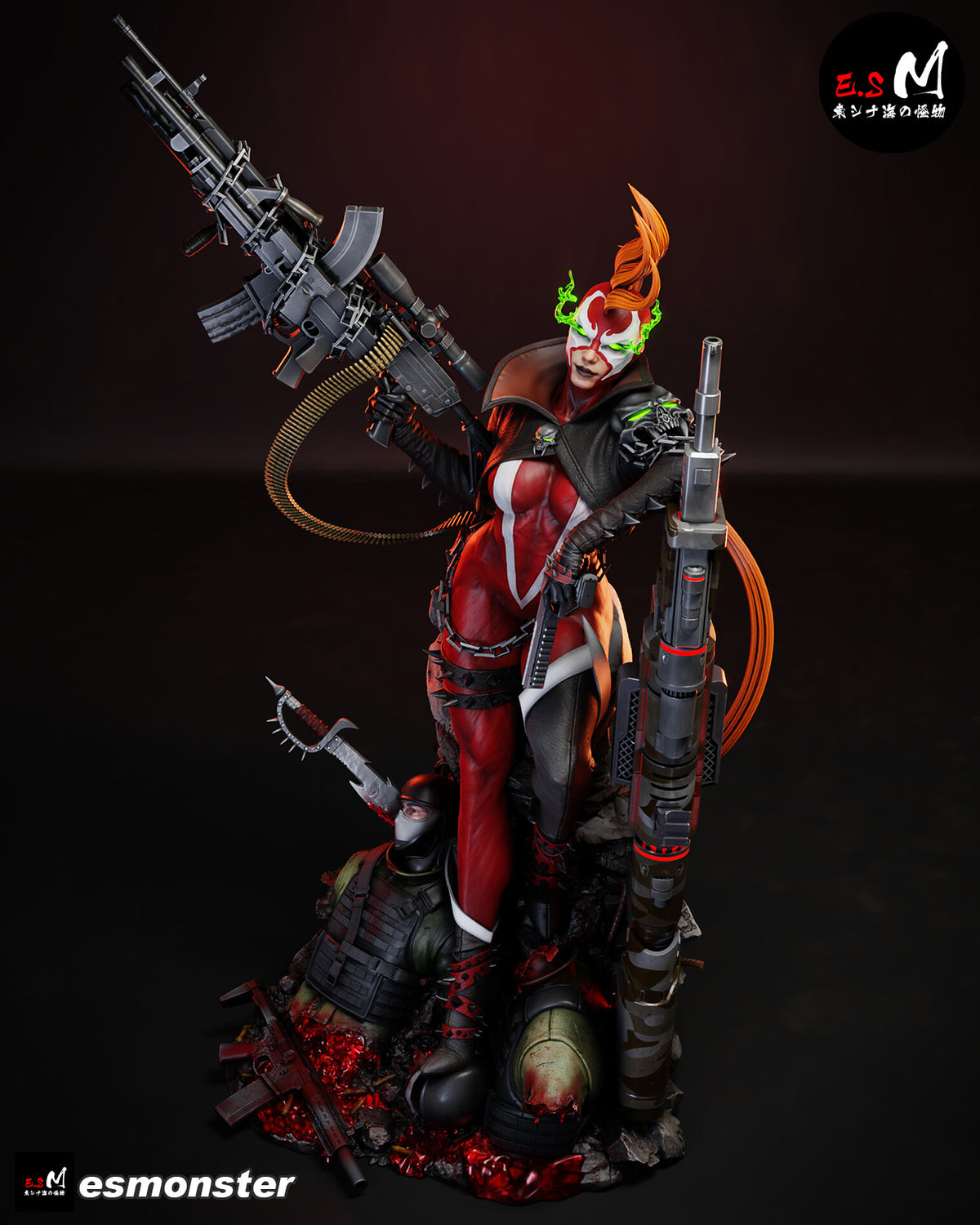 She-Spawn Statue 3D-Printed Kit