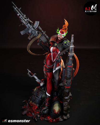 She-Spawn Statue 3D-Printed Kit