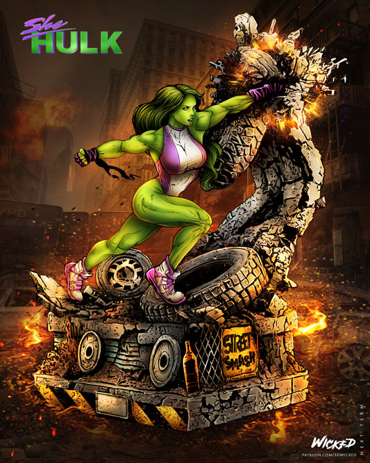 She-Hulk Statue
