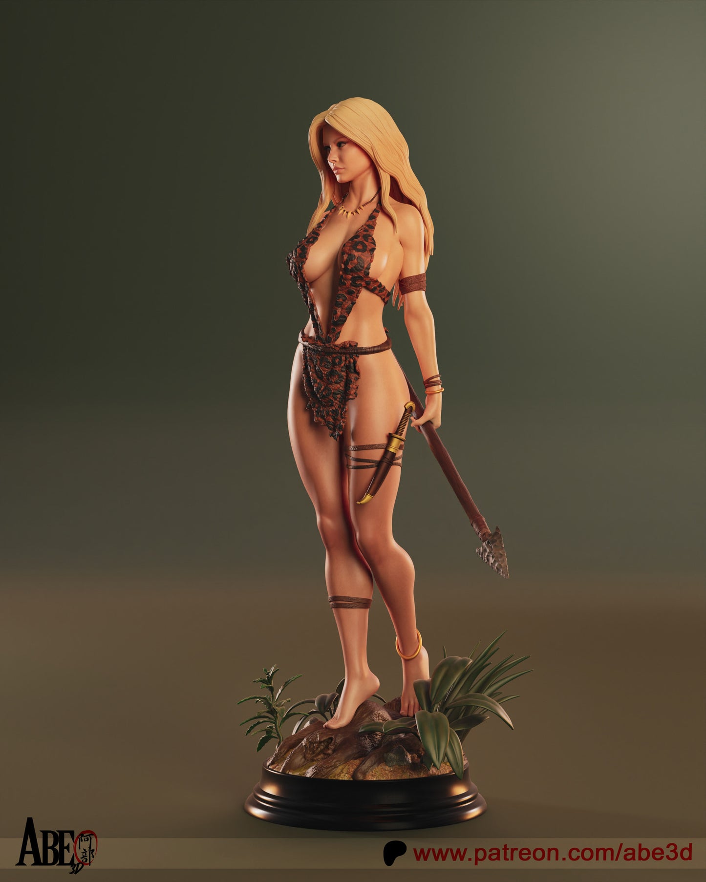 Sheena Statue 3D-Printed Kit