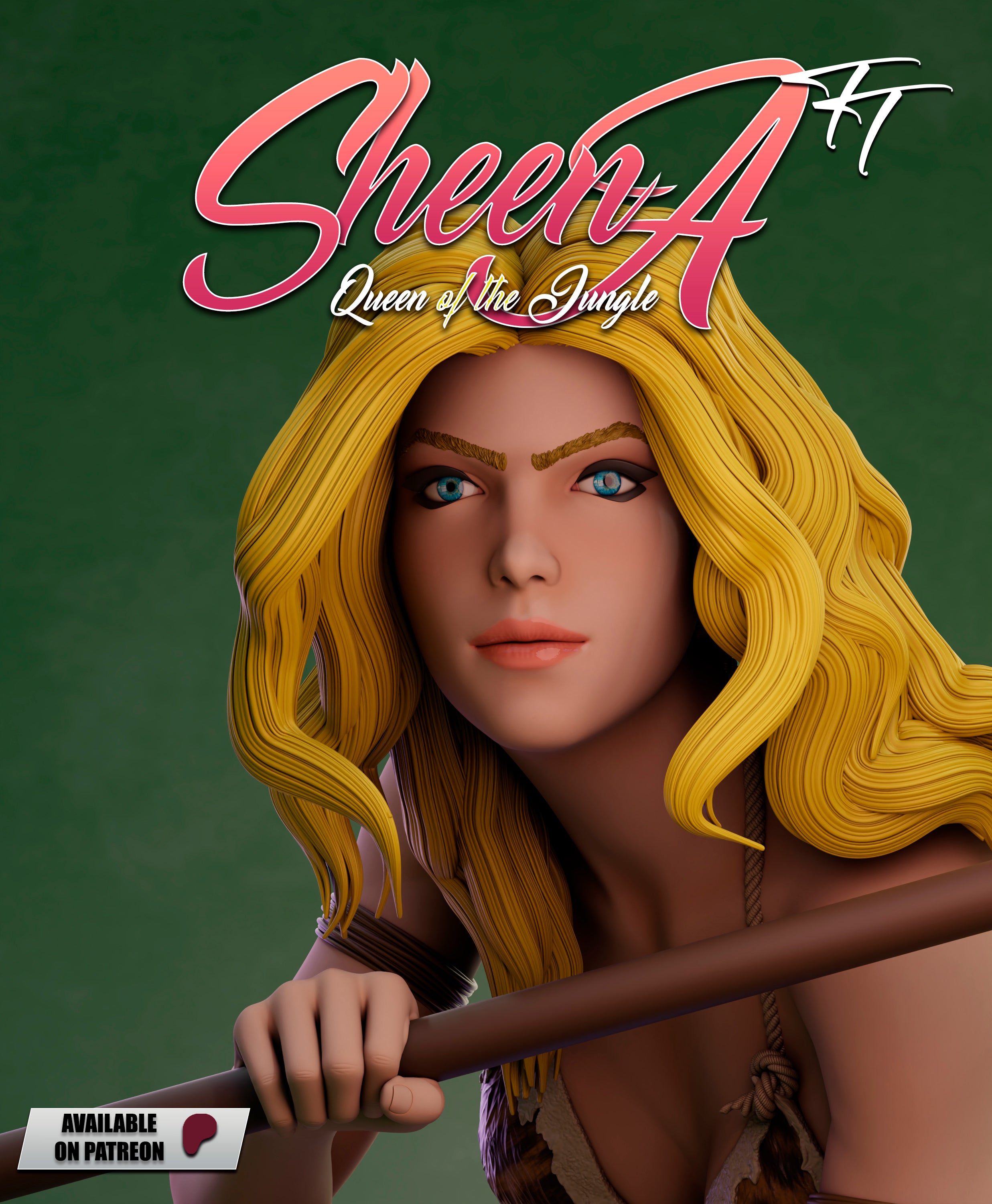 Api Sheena Sheena Statue 3D-Printed Kit – KAPIKOPRINTED