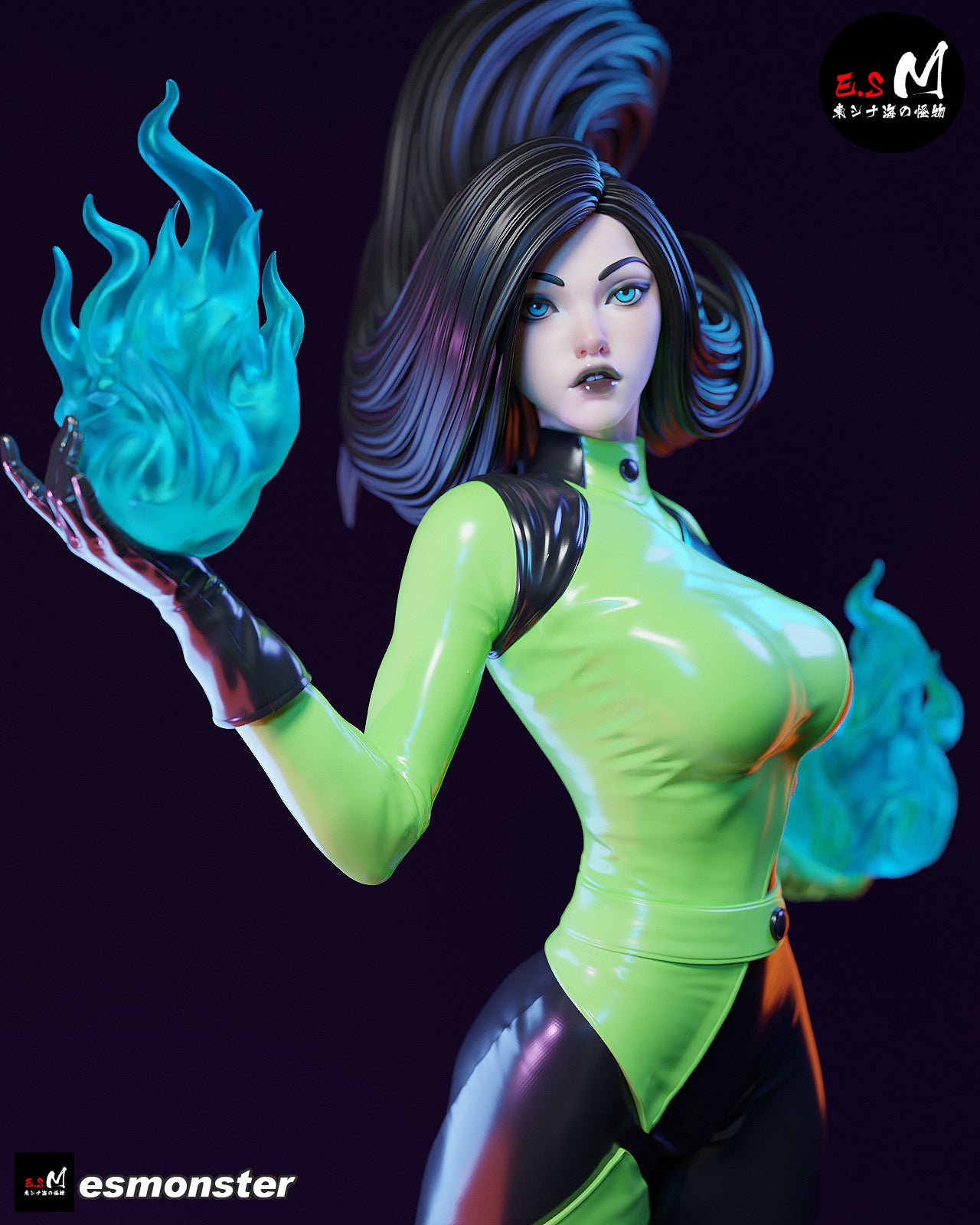 Shego Statue 3D-Printed Kit