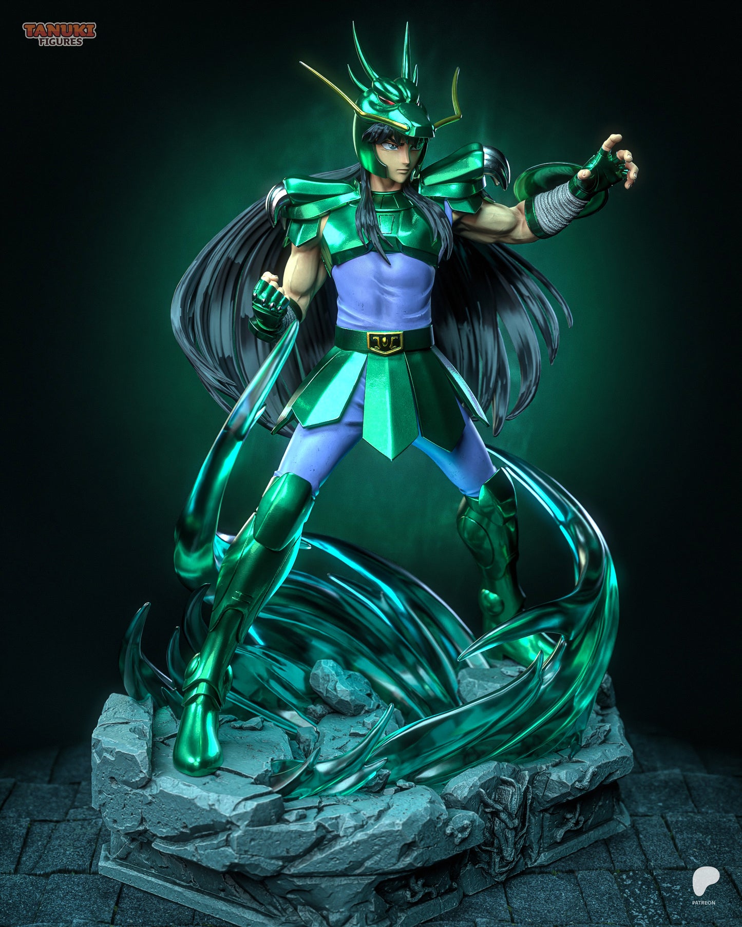 Shiryu - Saint Seiya Statue 3D-Printed Kit