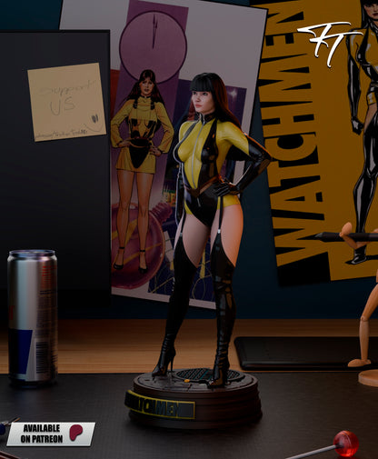 Silk Spectre Statue 3D-Printed Kit
