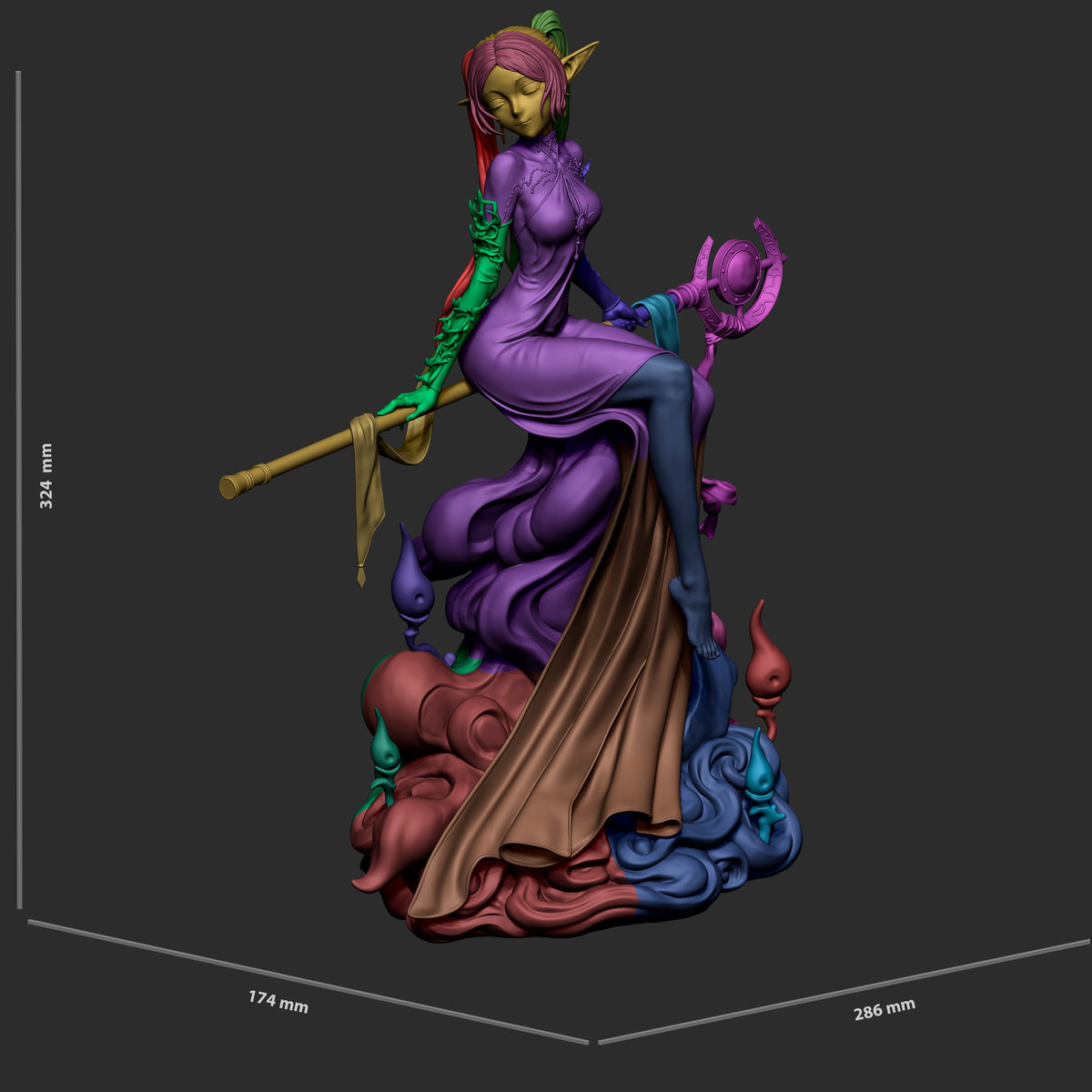 Frieren Statue 3D-Printed