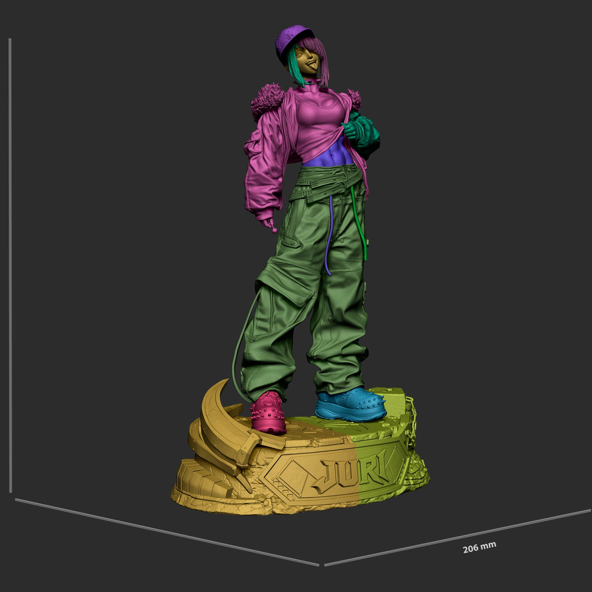 Juri Han Statue 3D-Printed Kit