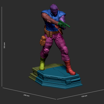 Solid Snake Statue 3D-Printed Kit