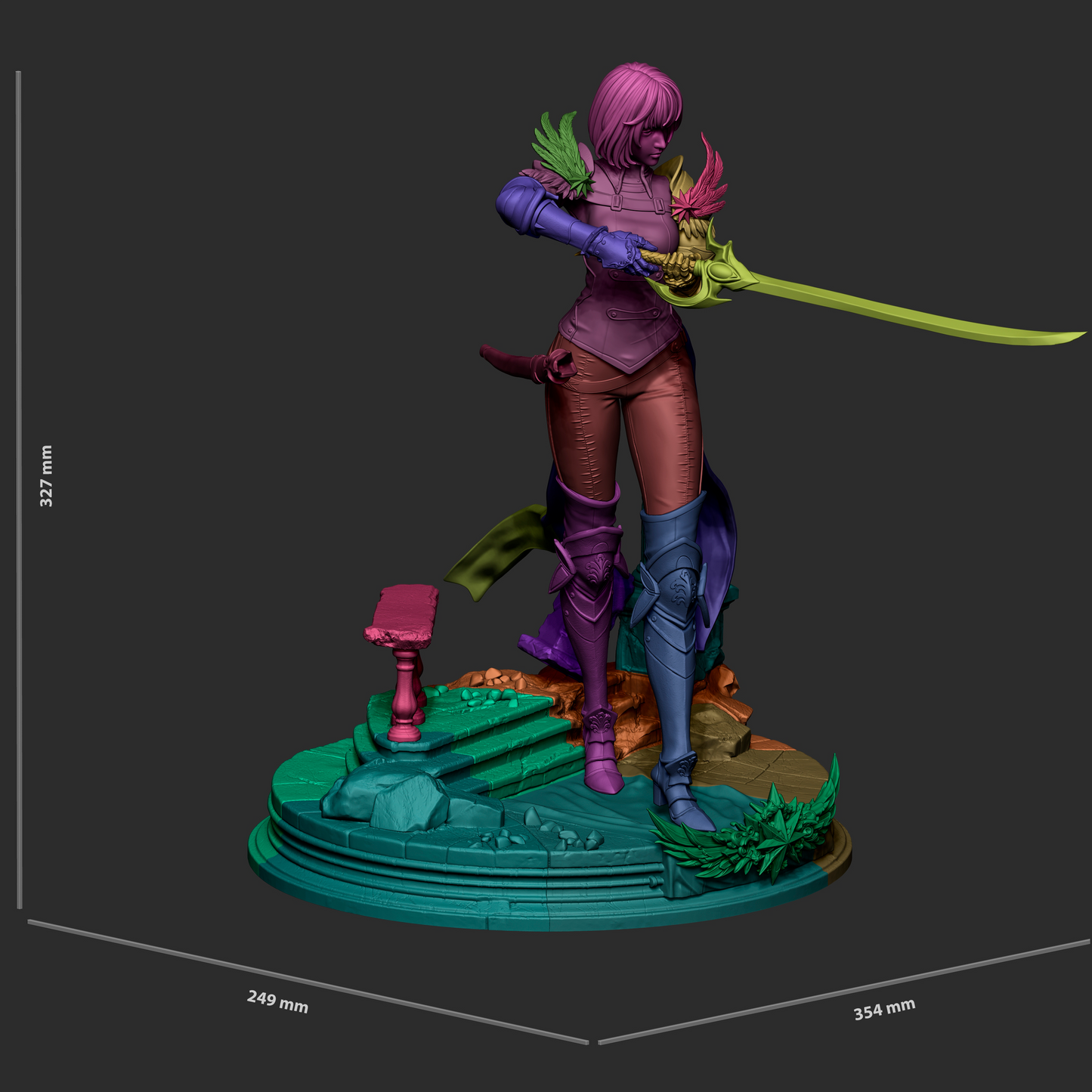 Cha Hae Statue 3D-Printed Kit