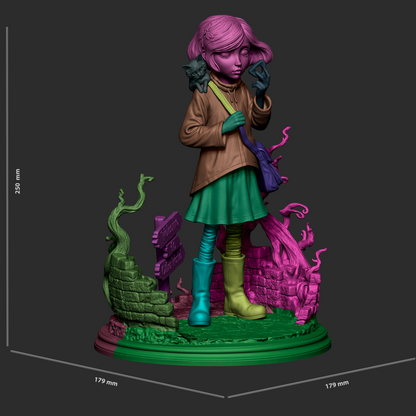 Coraline Statue 3D-Printed Kit