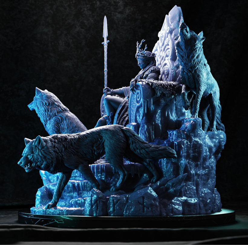 Skadi – The Goddess of Winter Statue 3D-Printed Kit