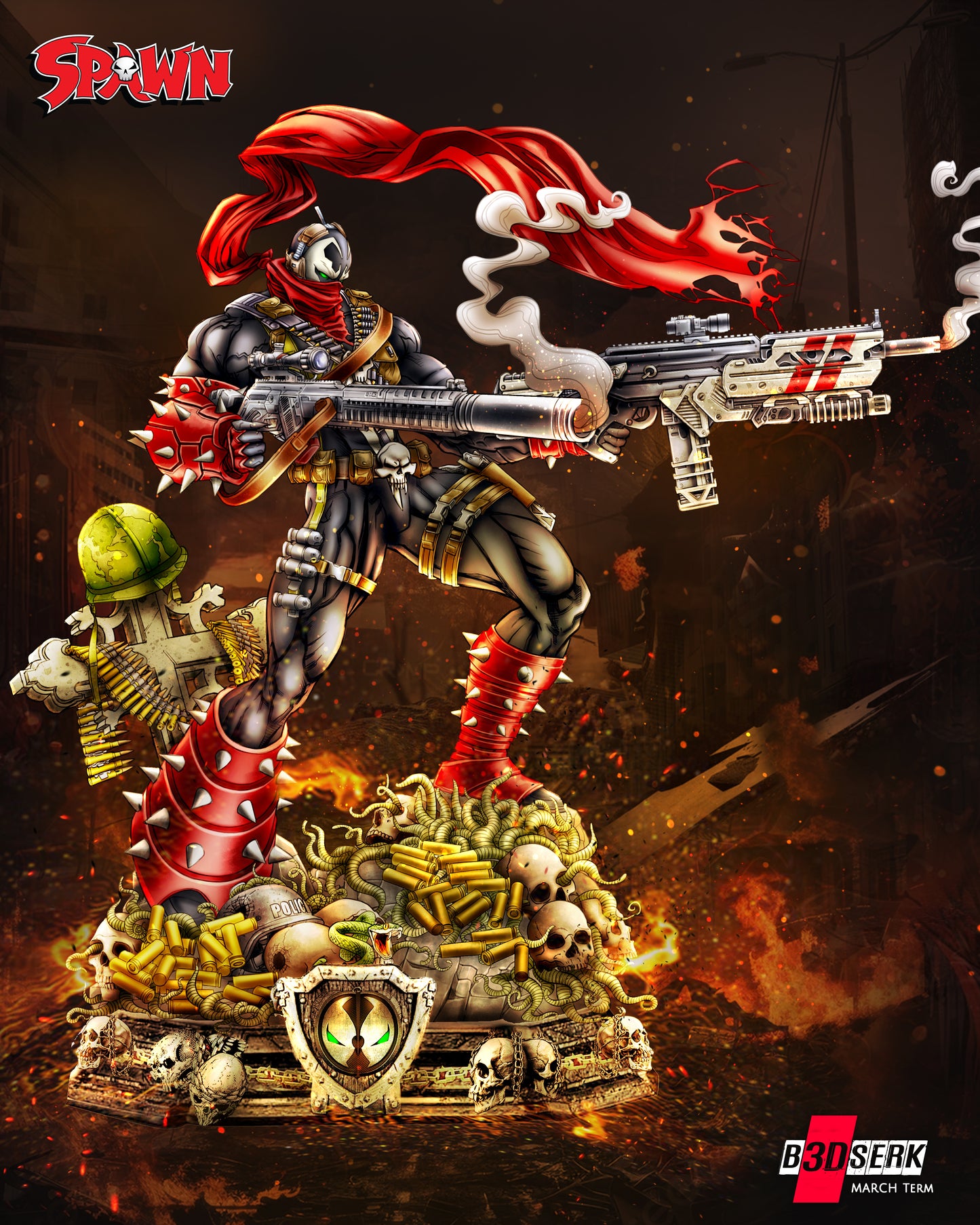 Commando Spawn Statue