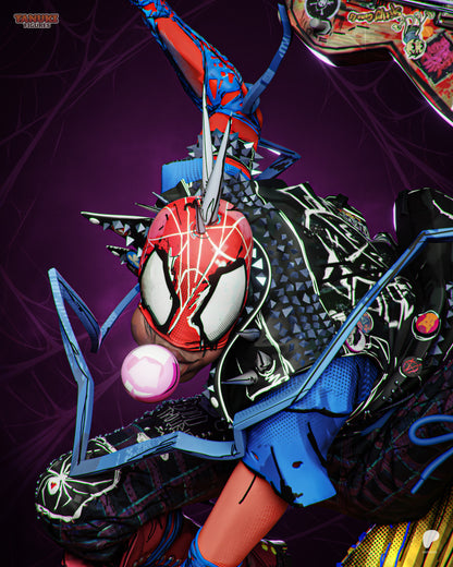 Spider Punk Statue 3D-Printed Kit