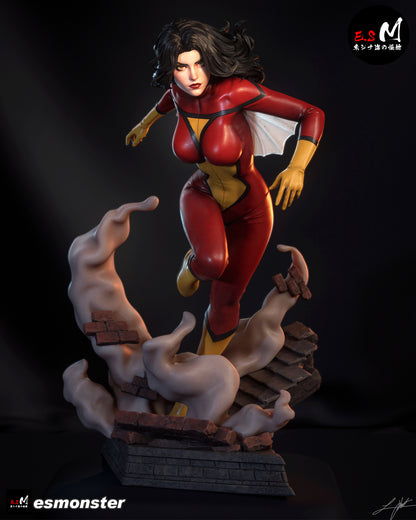 Spider Woman Statue 3D-Printed