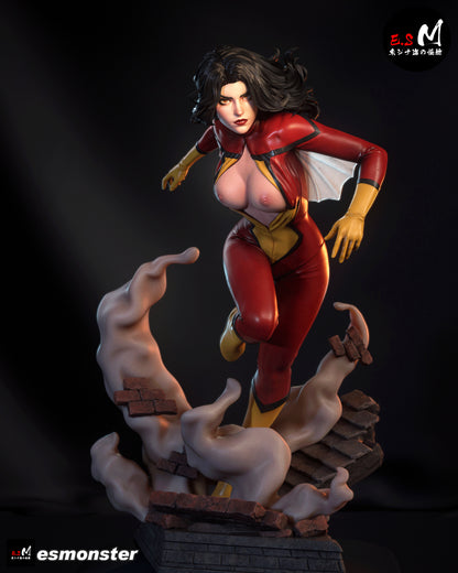 Spider Woman Statue 3D-Printed