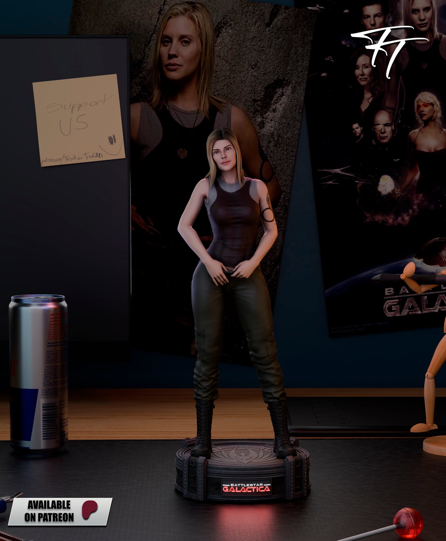 Starbuck Statue 3D-Printed Kit