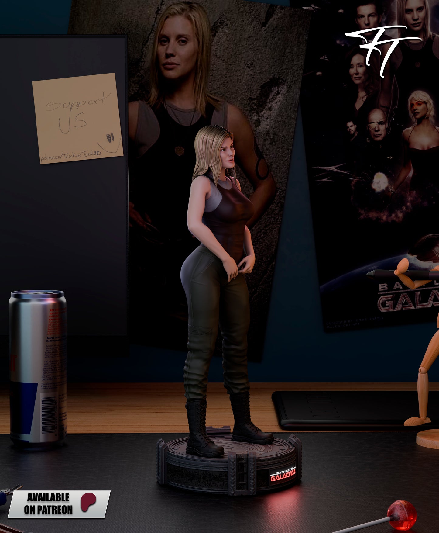 Starbuck Statue 3D-Printed Kit