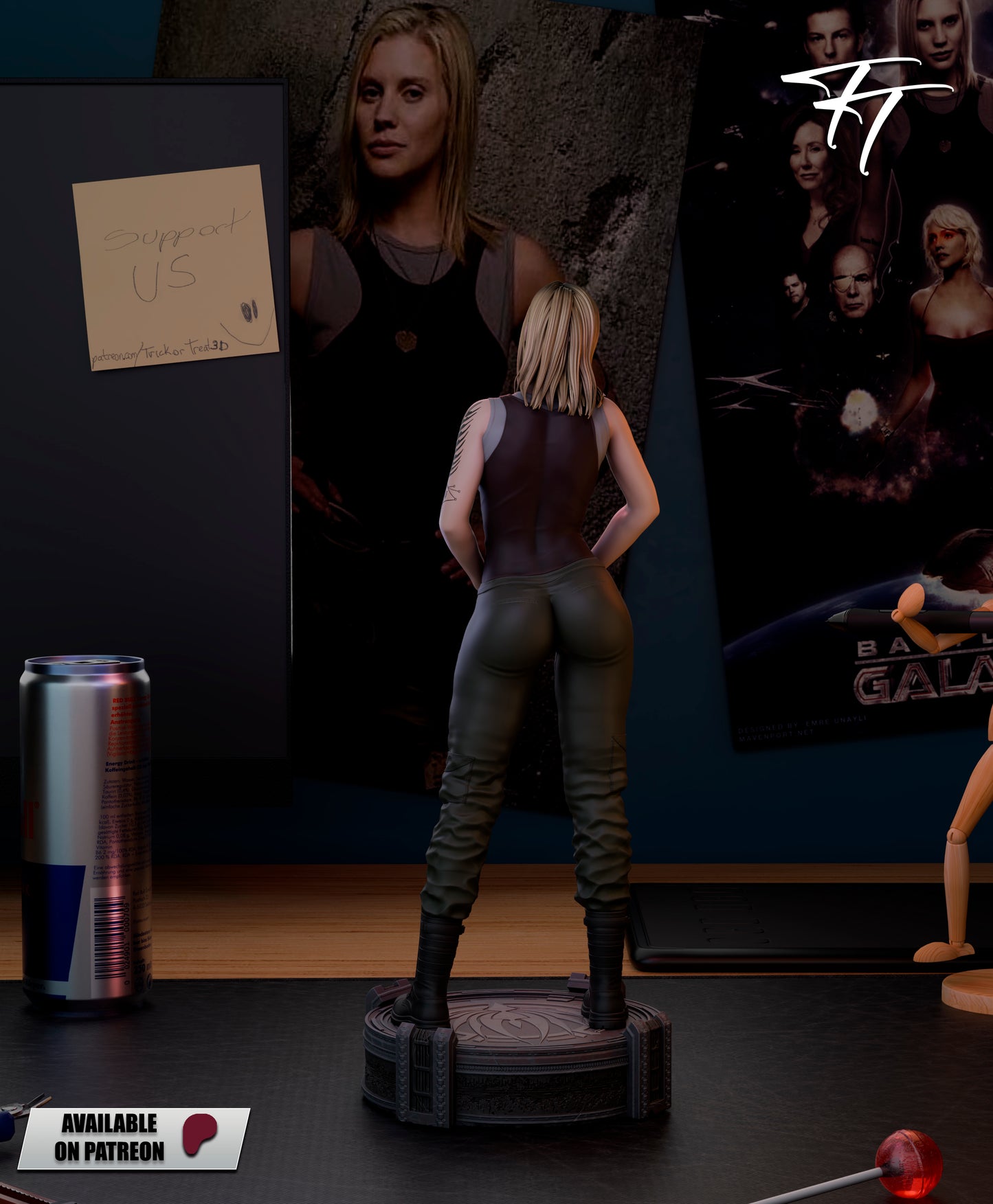 Starbuck Statue 3D-Printed Kit