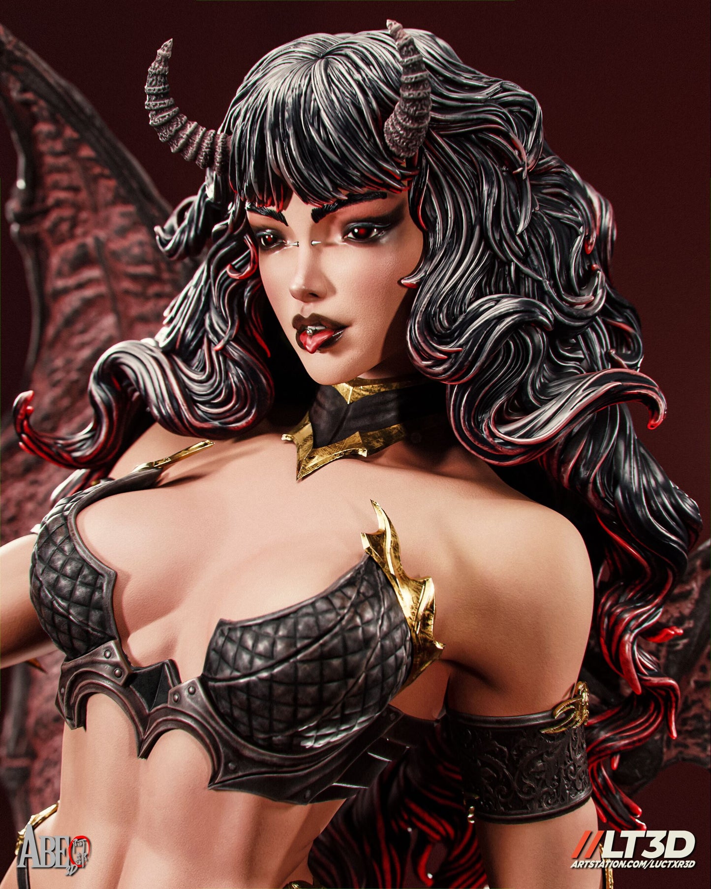 Xyrath Succubus Statue 3D-Printed Kit