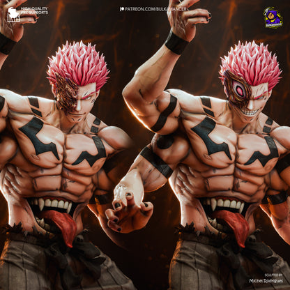 Ryomen Sukuna Statue 3D-Printed Kit