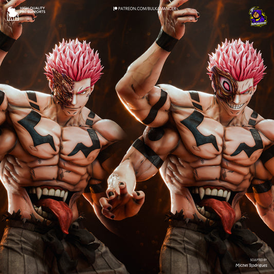 Ryomen Sukuna Statue 3D-Printed Kit