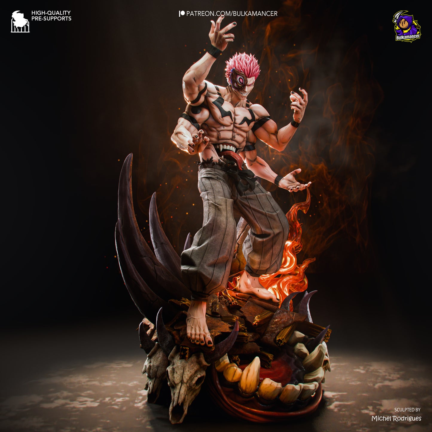Ryomen Sukuna Statue 3D-Printed Kit