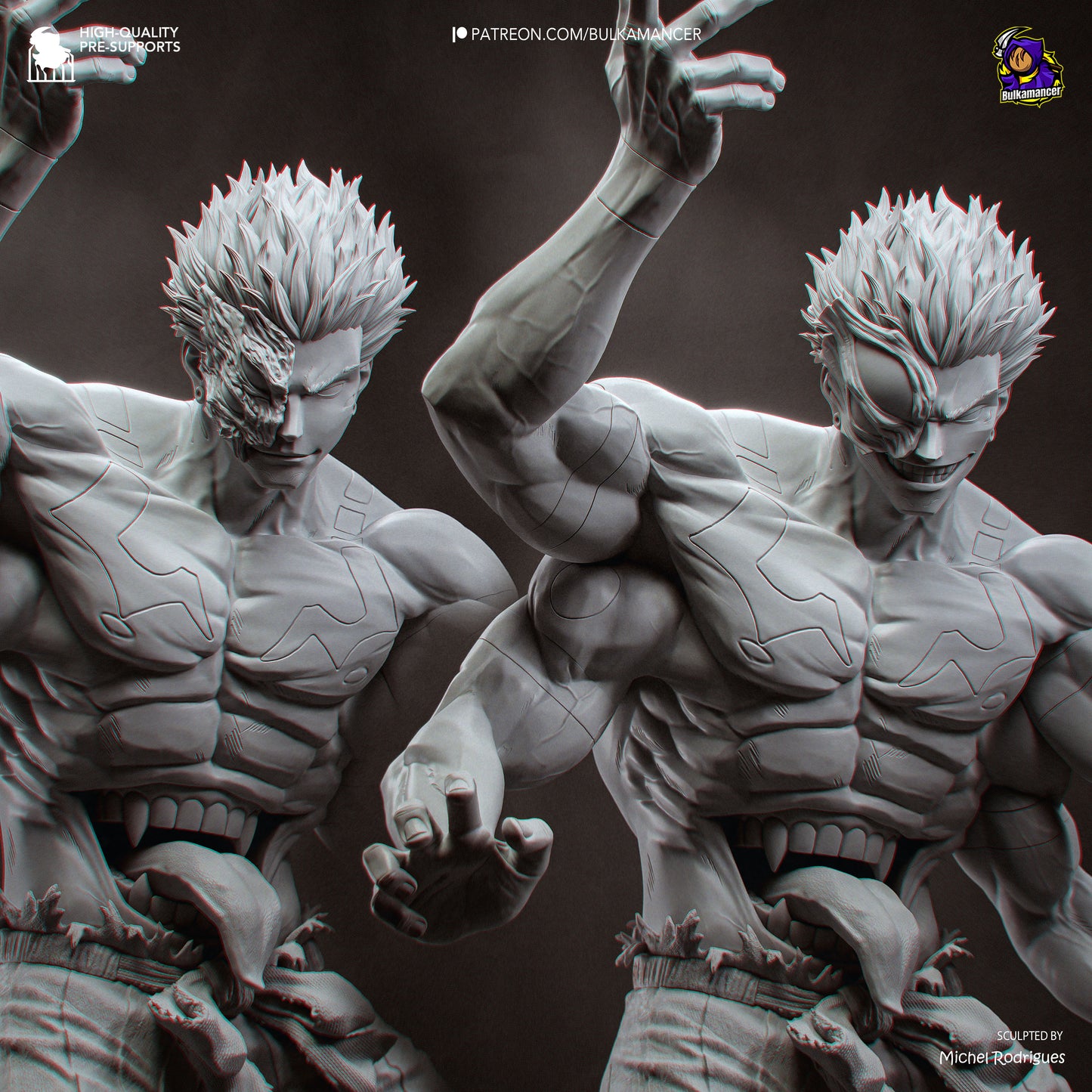Ryomen Sukuna Statue 3D-Printed Kit