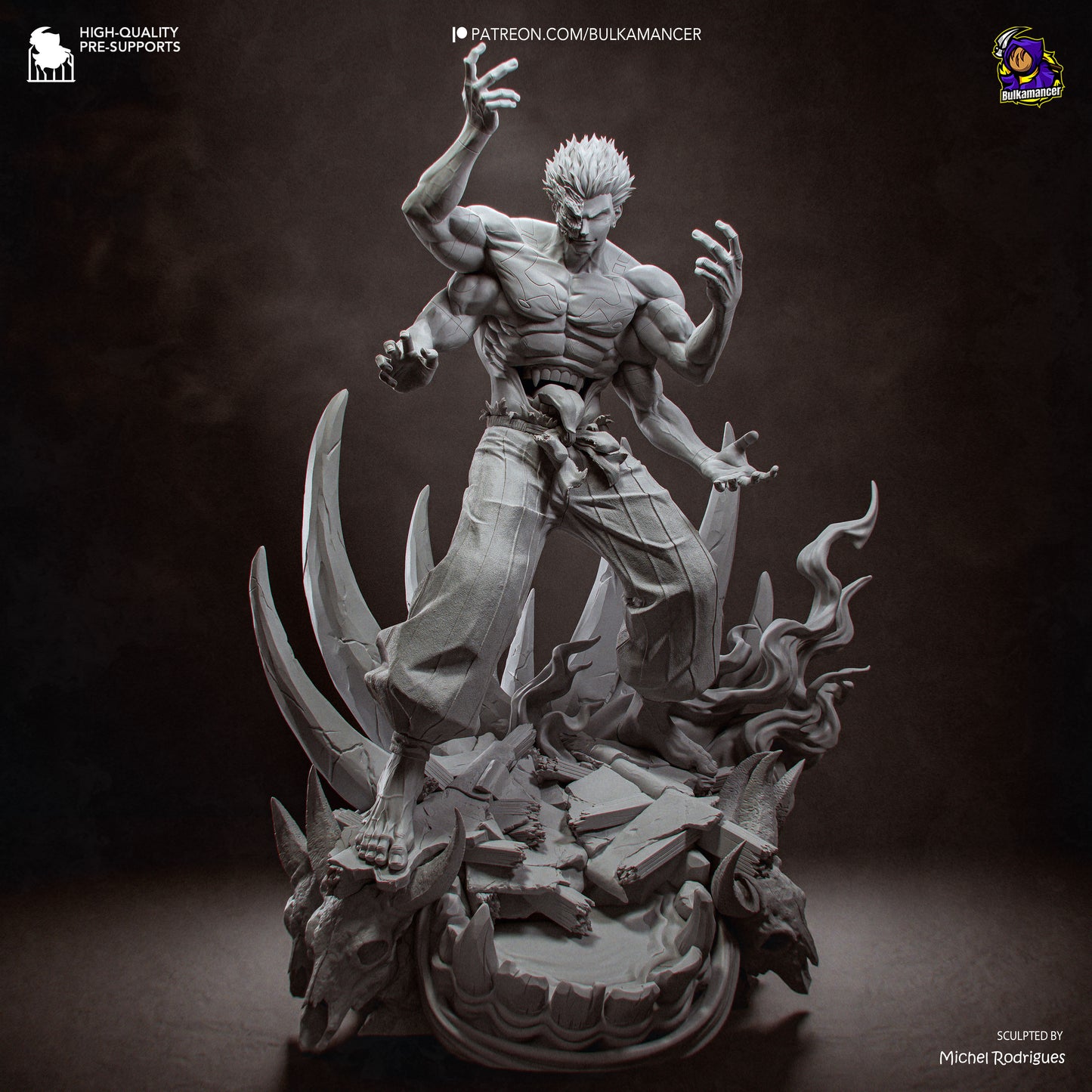Ryomen Sukuna Statue 3D-Printed Kit