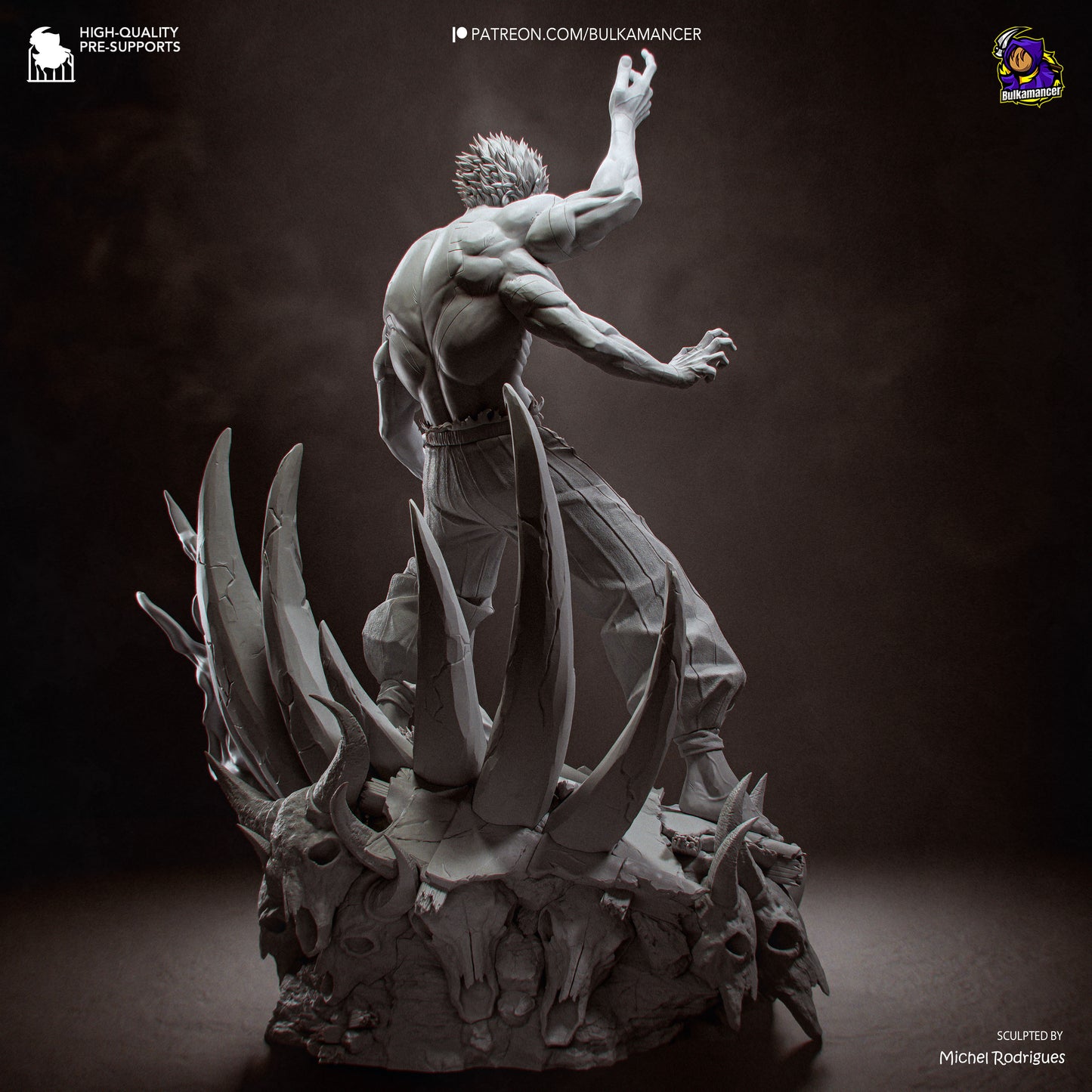 Ryomen Sukuna Statue 3D-Printed Kit