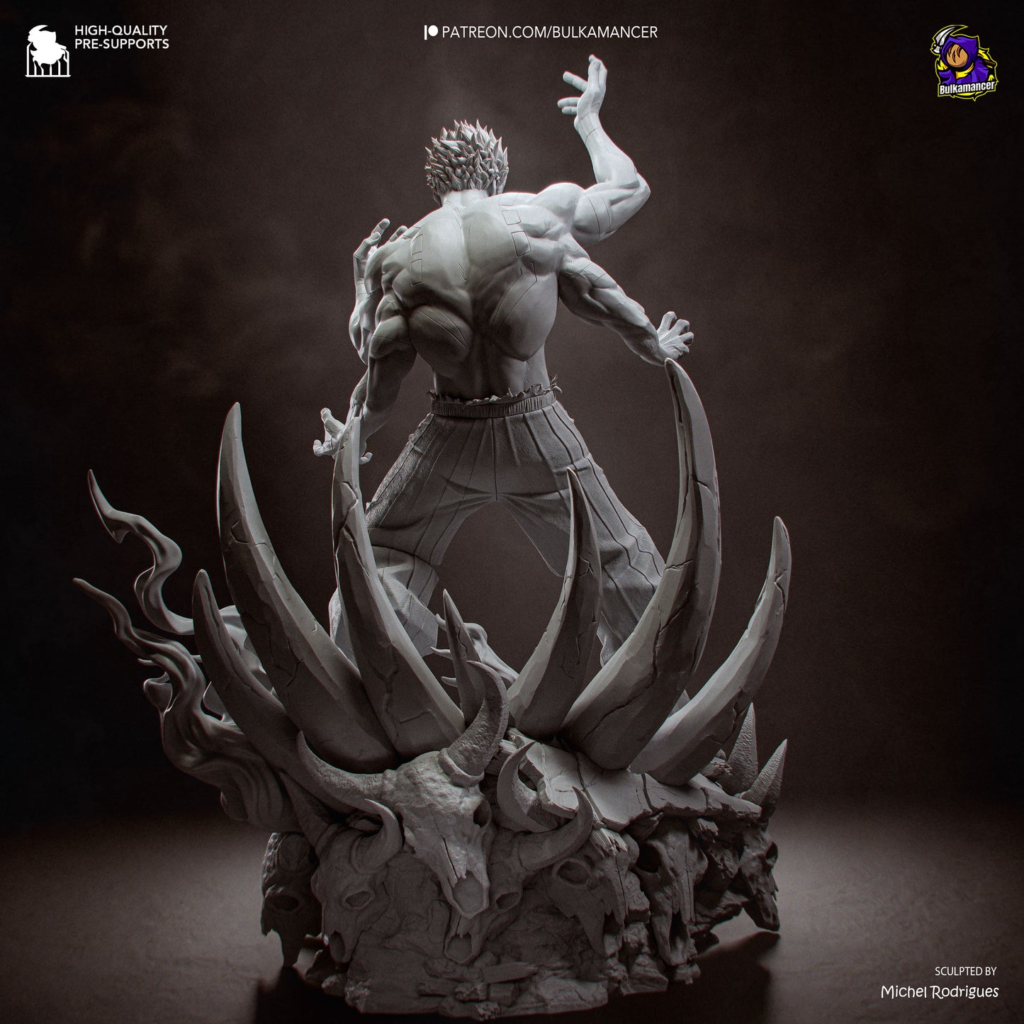 Ryomen Sukuna Statue 3D-Printed Kit