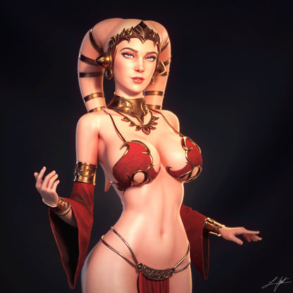 Twilek Hostess Statue