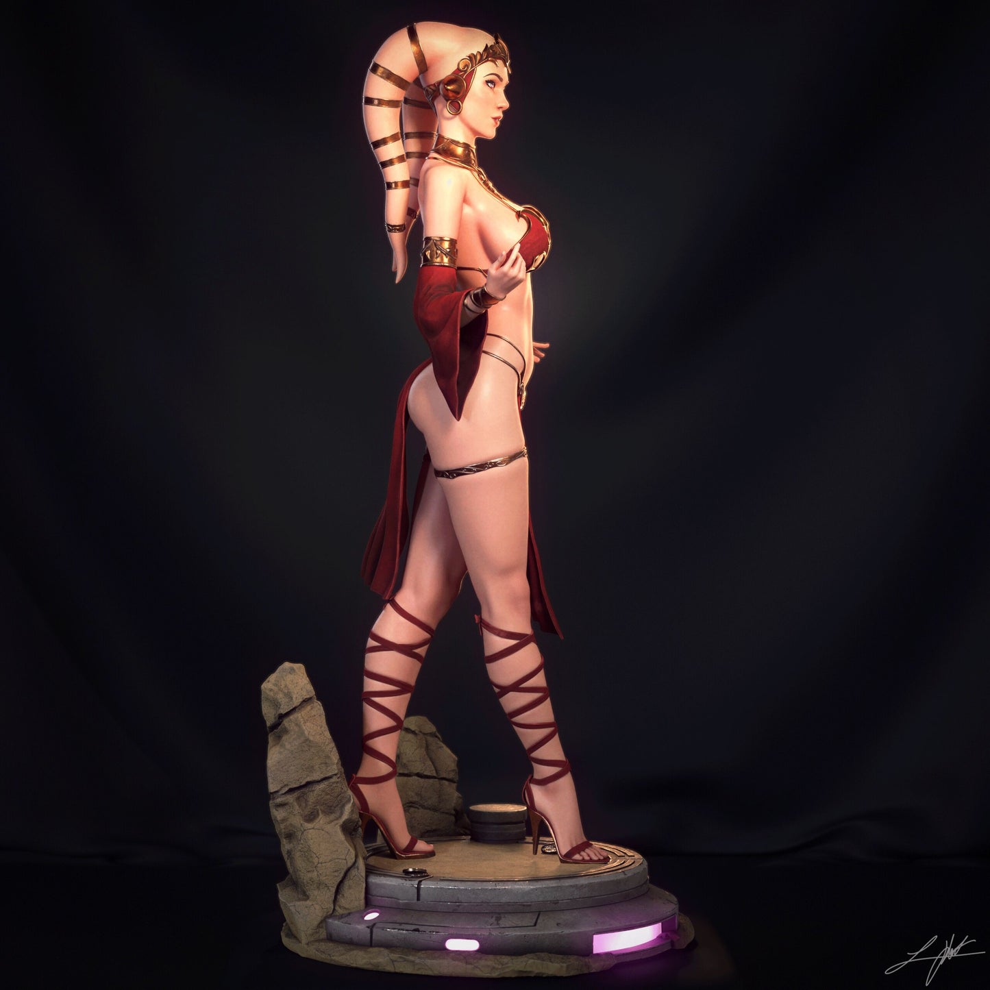 Twilek Hostess Statue