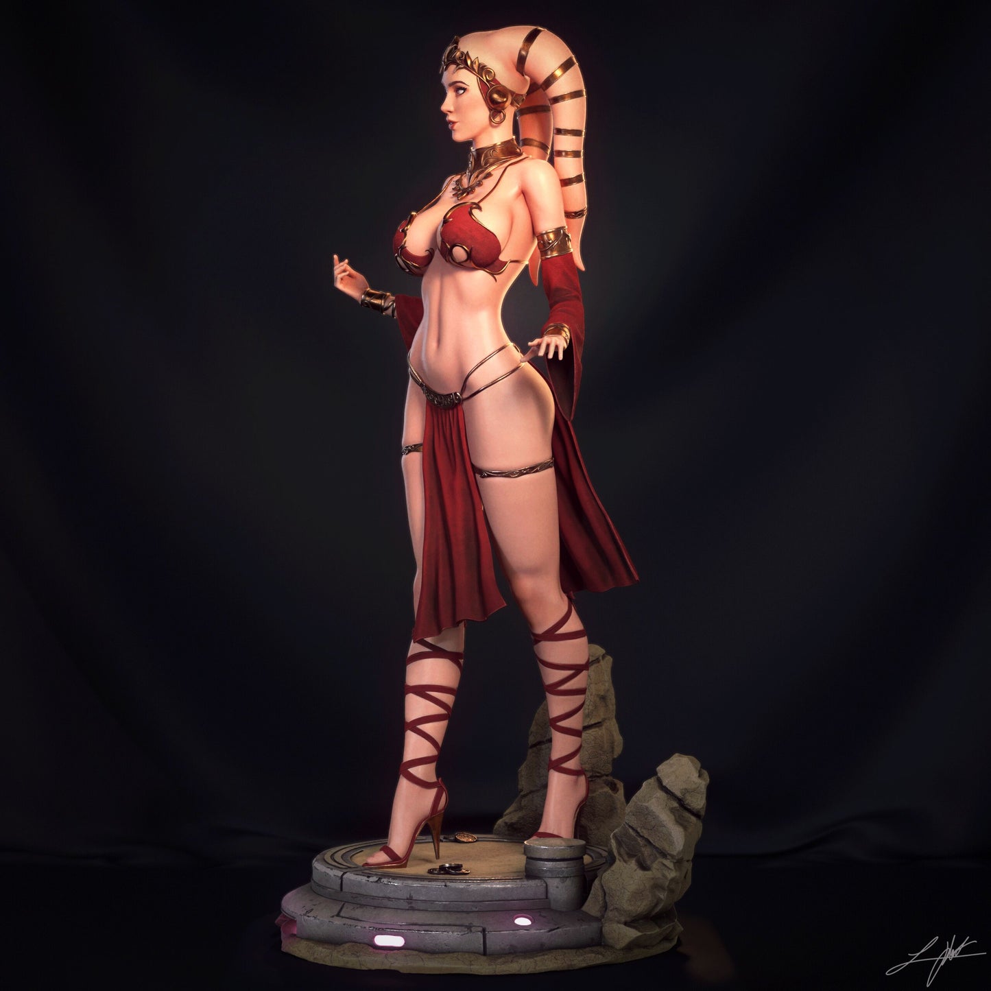 Twilek Hostess Statue
