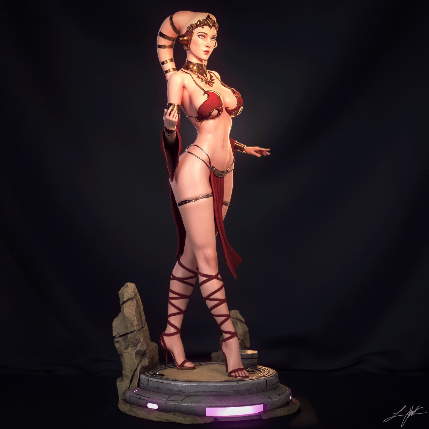 Twilek Hostess Statue