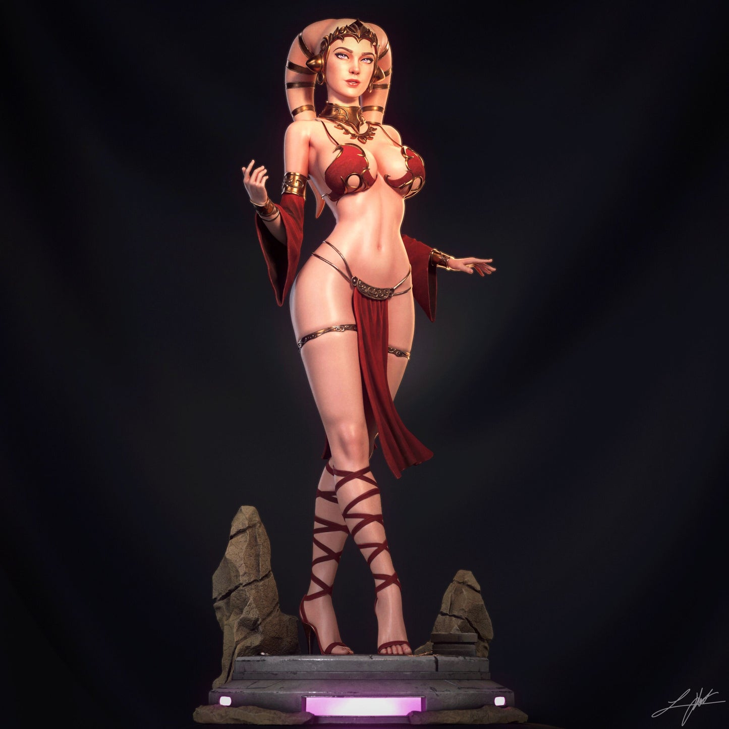 Twilek Hostess Statue