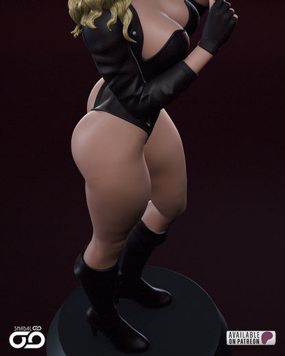 Black Canary Statue 3D-Printed Kit