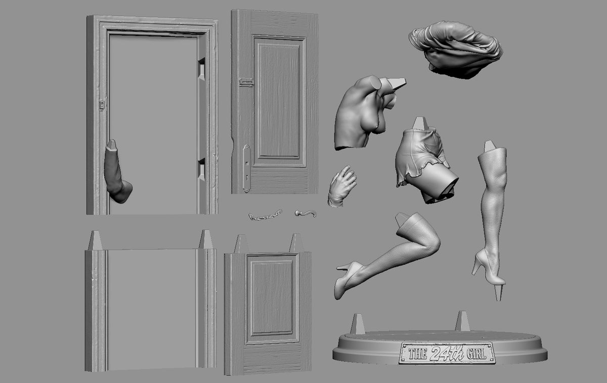 The 24th Girl Statue 3D-Printed Kit