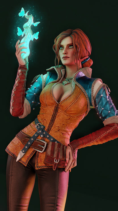 Triss Merigold Statue 3D-Printed Kit