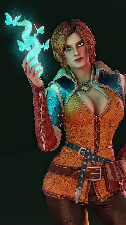 Triss Merigold Statue 3D-Printed Kit