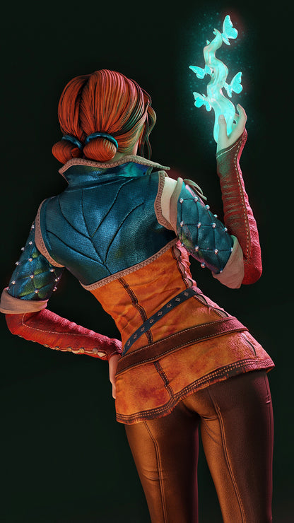 Triss Merigold Statue 3D-Printed Kit